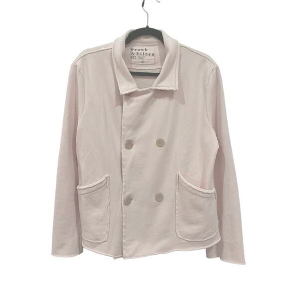 Frank & Eileen Mini Belfast Triple Fleece Peacoat Vintage Rose Size Medium - Picture 2 of 14